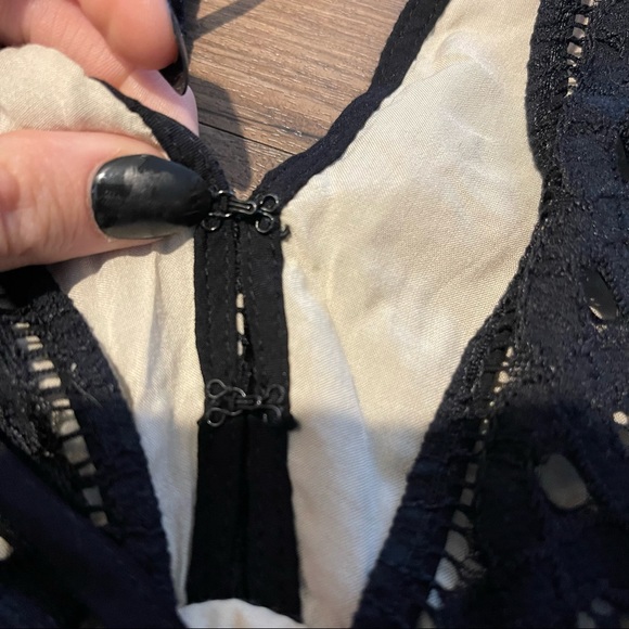 Free People | Million Lovers Lace Dress in Black - Picture 8 of 16